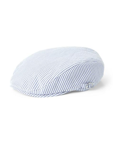 Striped Seersucker Newsboy Cap