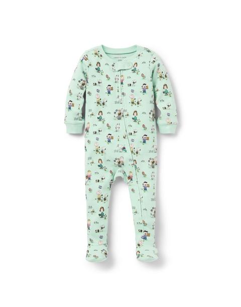 Baby Organic Cotton Peanuts™ Easter Footed Pajama