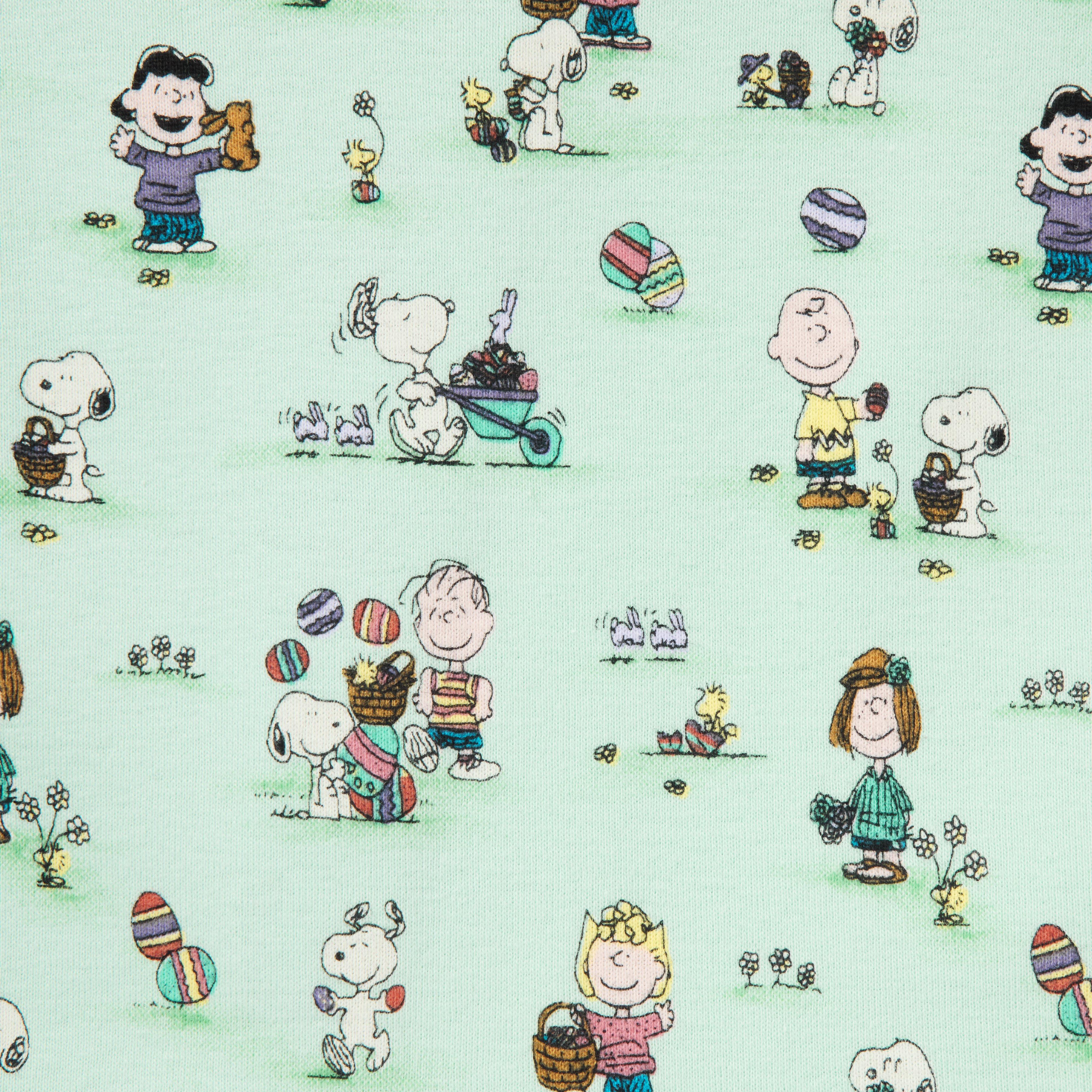 Baby Good Night Footed Pajama In Peanuts Easter image number 1