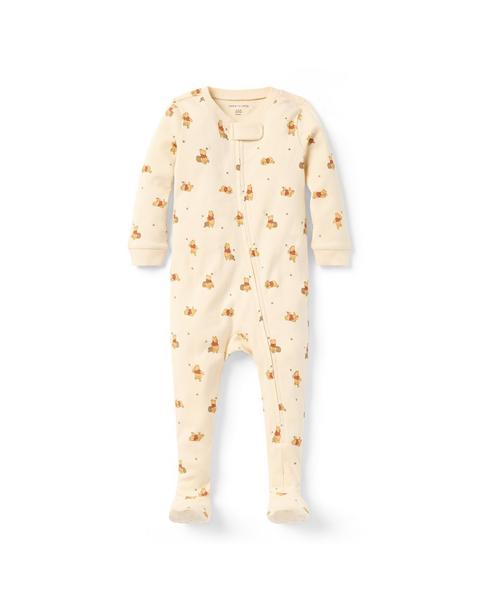 Baby Organic Cotton Disney Winnie The Pooh Footed Pajama