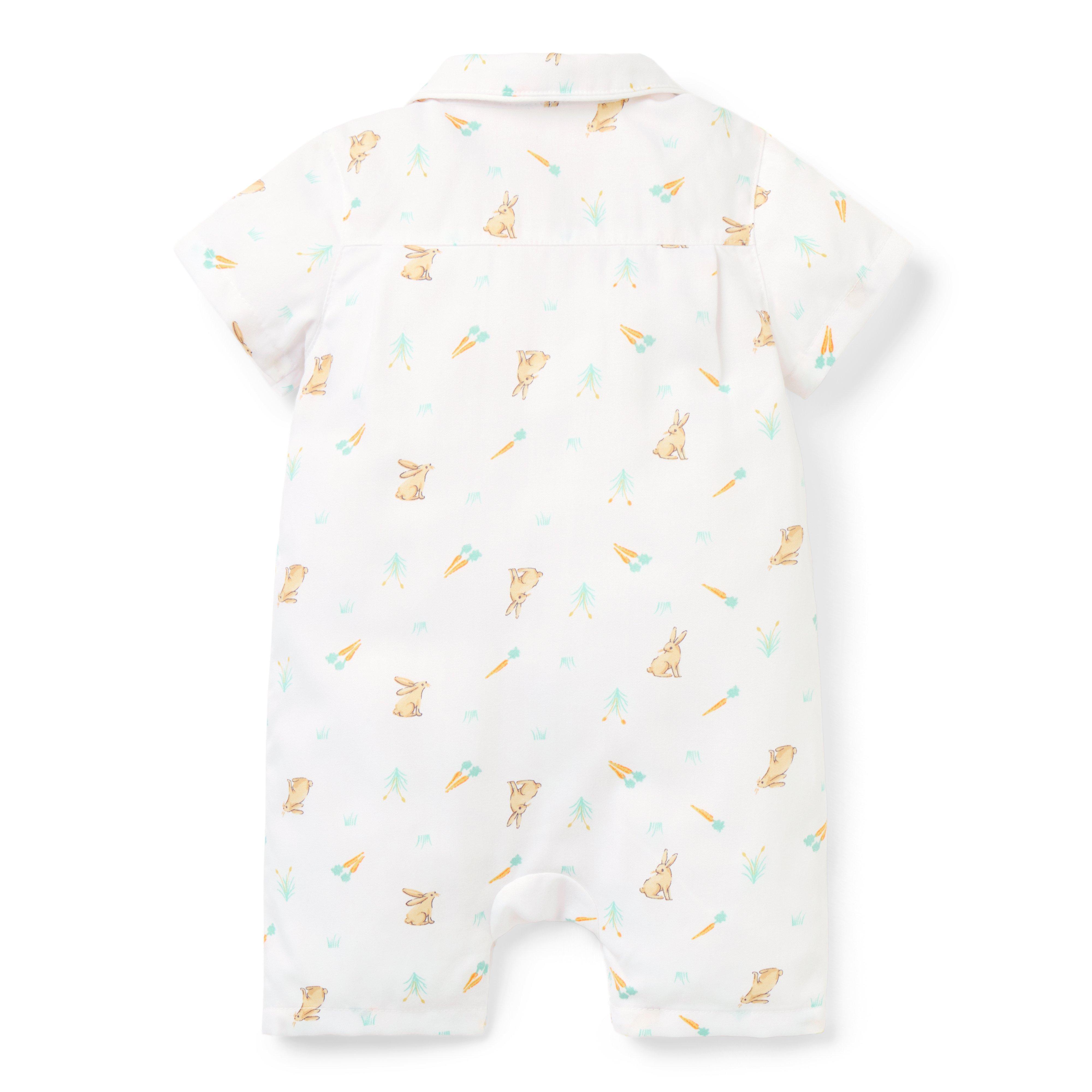 Baby Good Night Bunny Pajama Romper image number 2