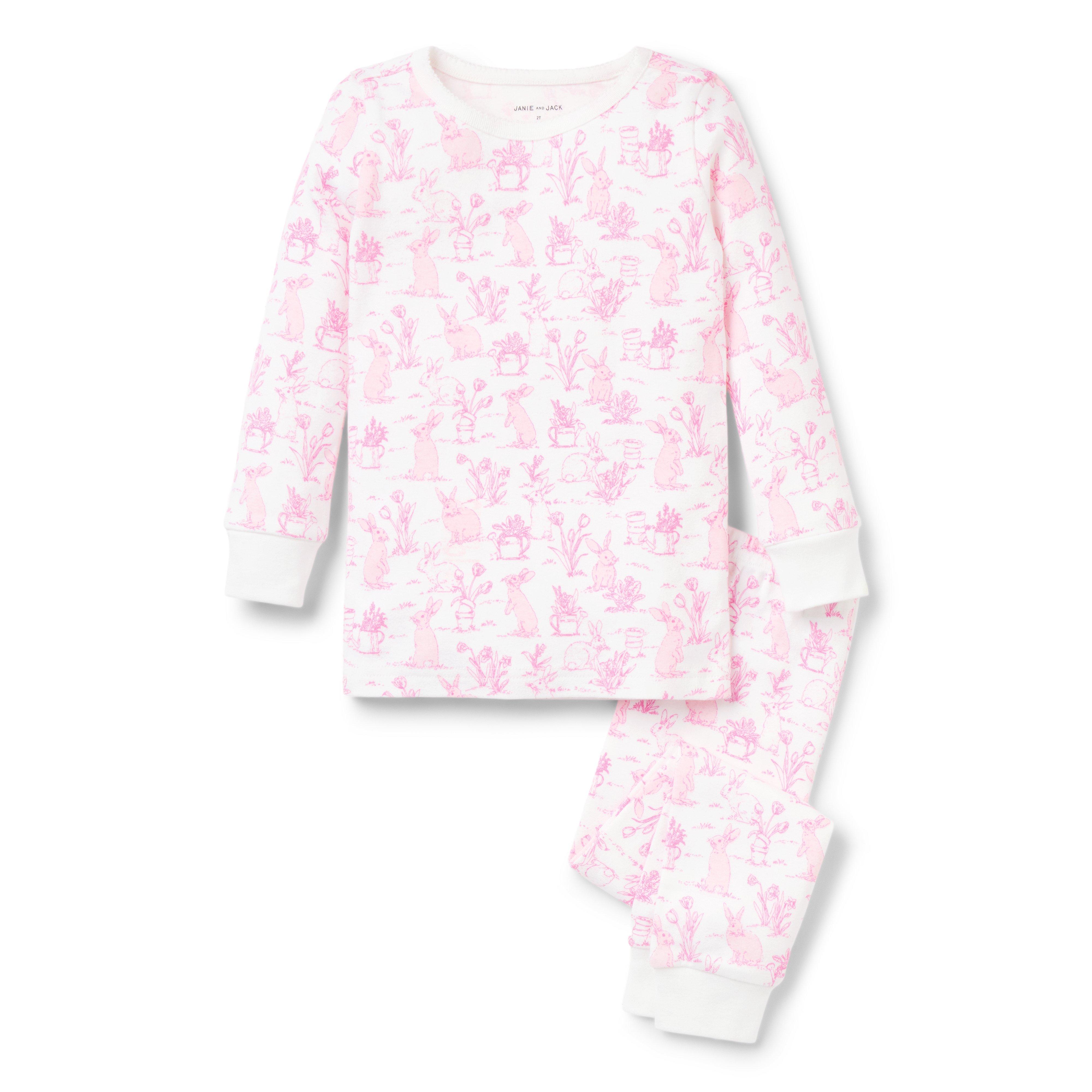 Good Night Pajama In Bunny Toile