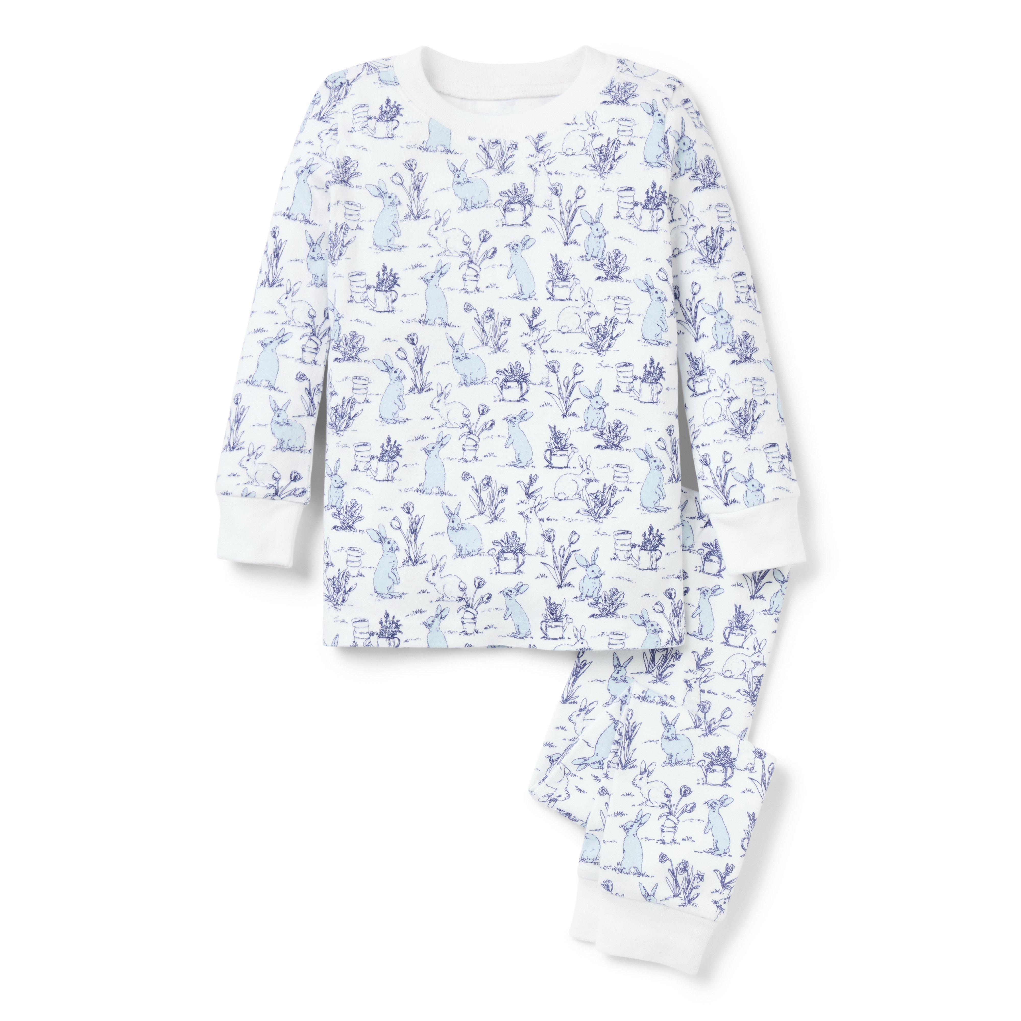 Good Night Pajama In Bunny Toile