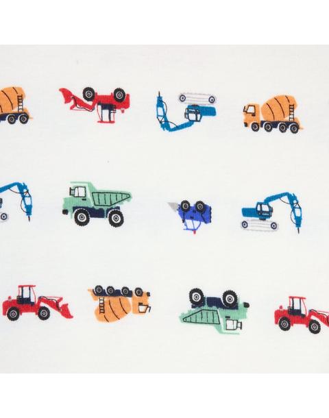 Organic Cotton Construction Trucks Pajama