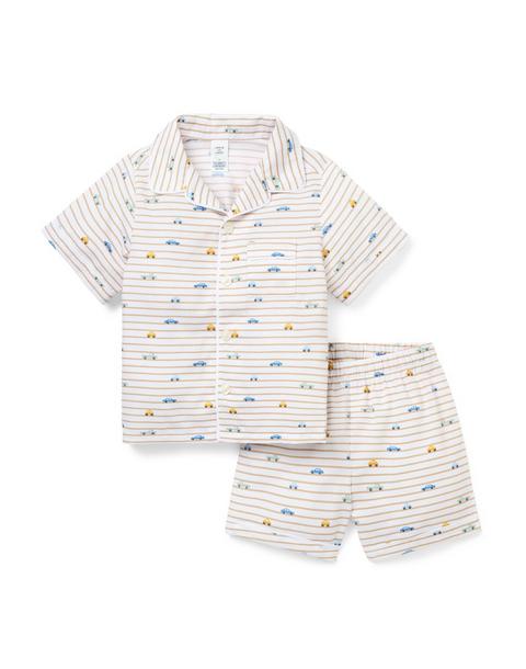 Classic Short Pajama In Striped Car