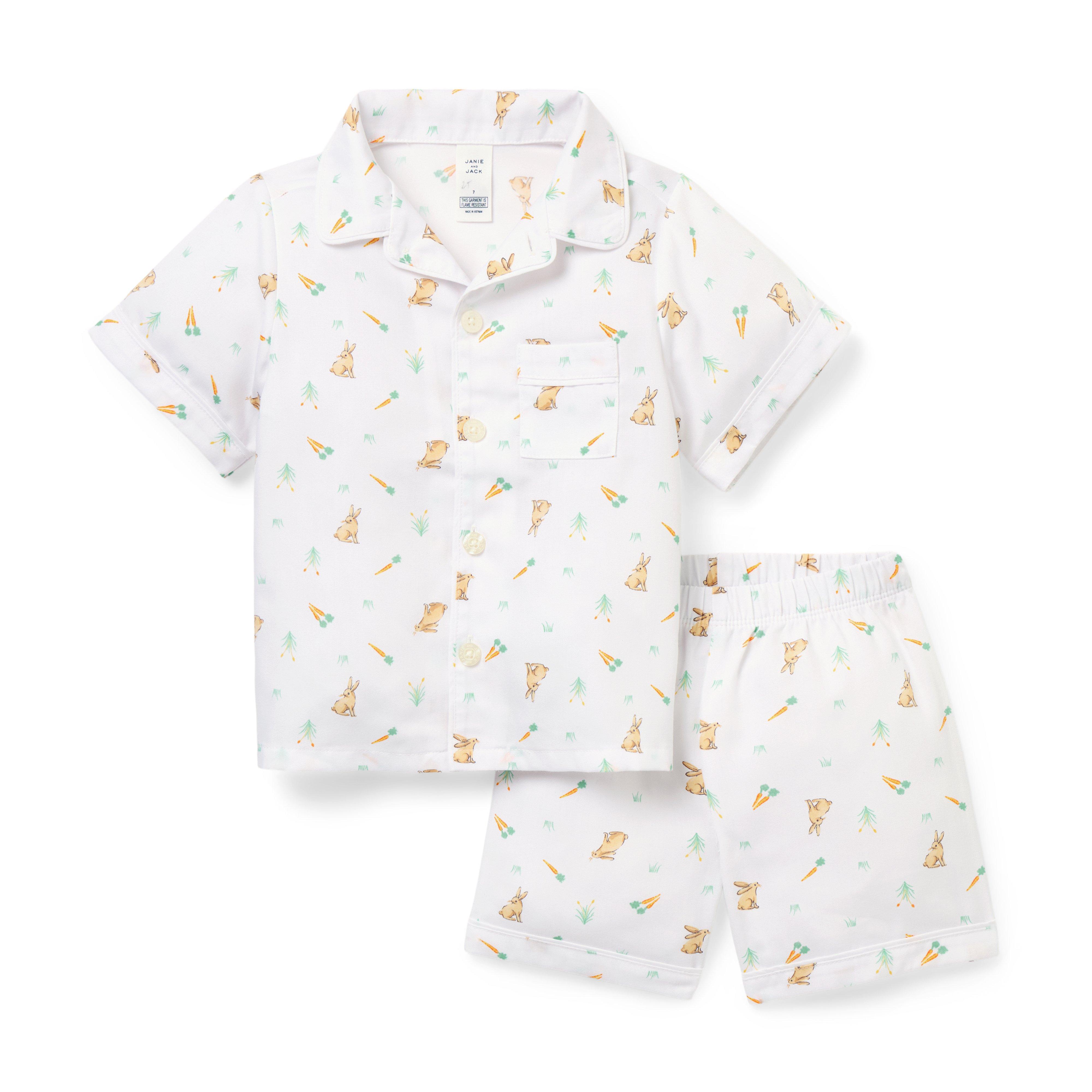 Good Night Classic Short Pajama In Easter Bunny