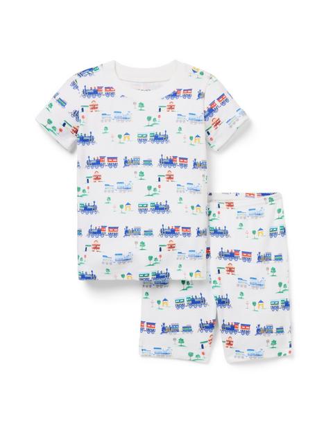 Organic Cotton Train Short Pajama