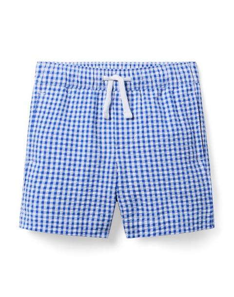 Gingham Pull-On Short