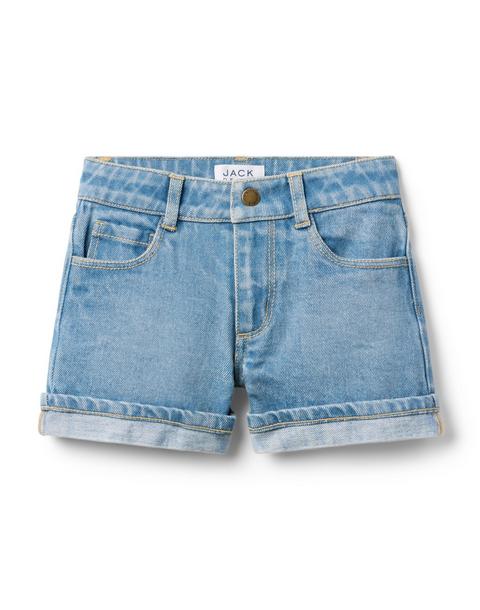 Denim Cuffed Short In Light Wash