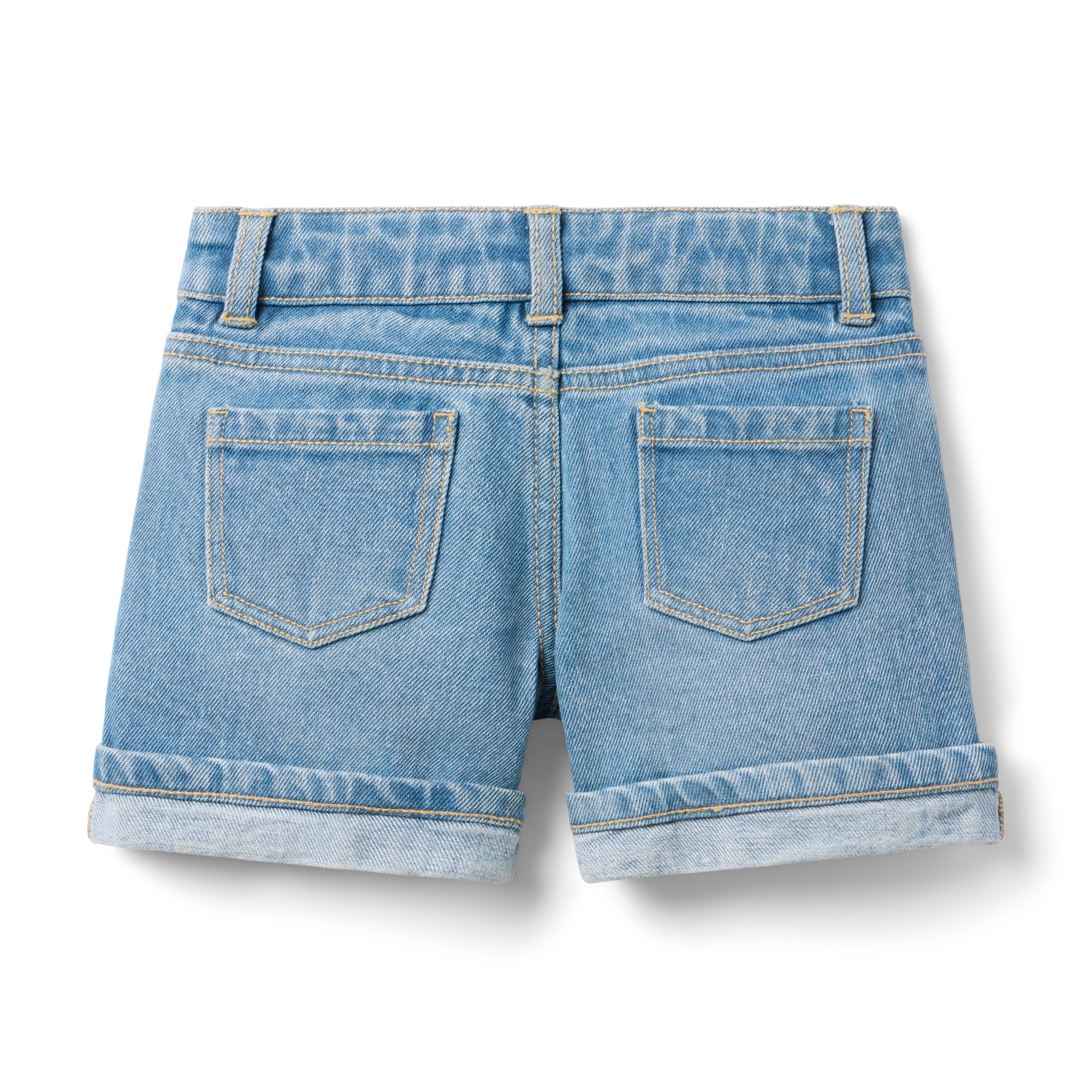 Denim Cuffed Short In Light Wash image number 1
