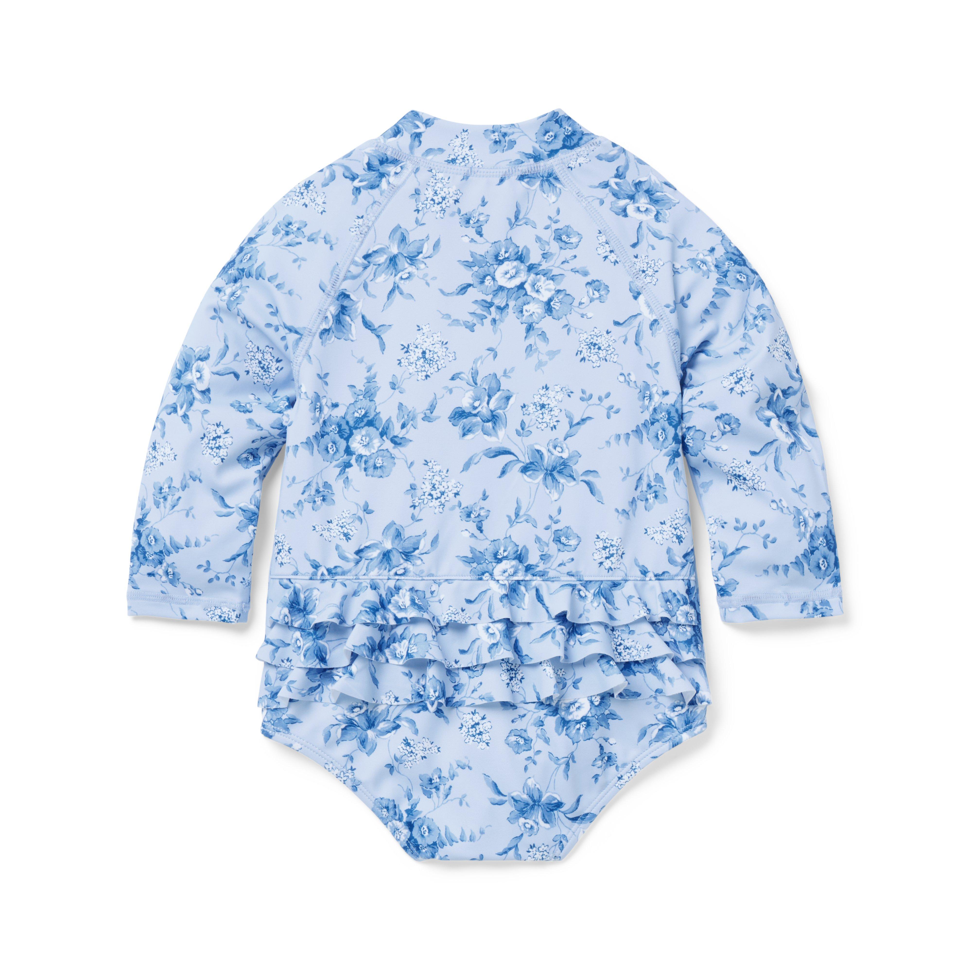 Baby Floral Rash Guard Swimsuit image number 2
