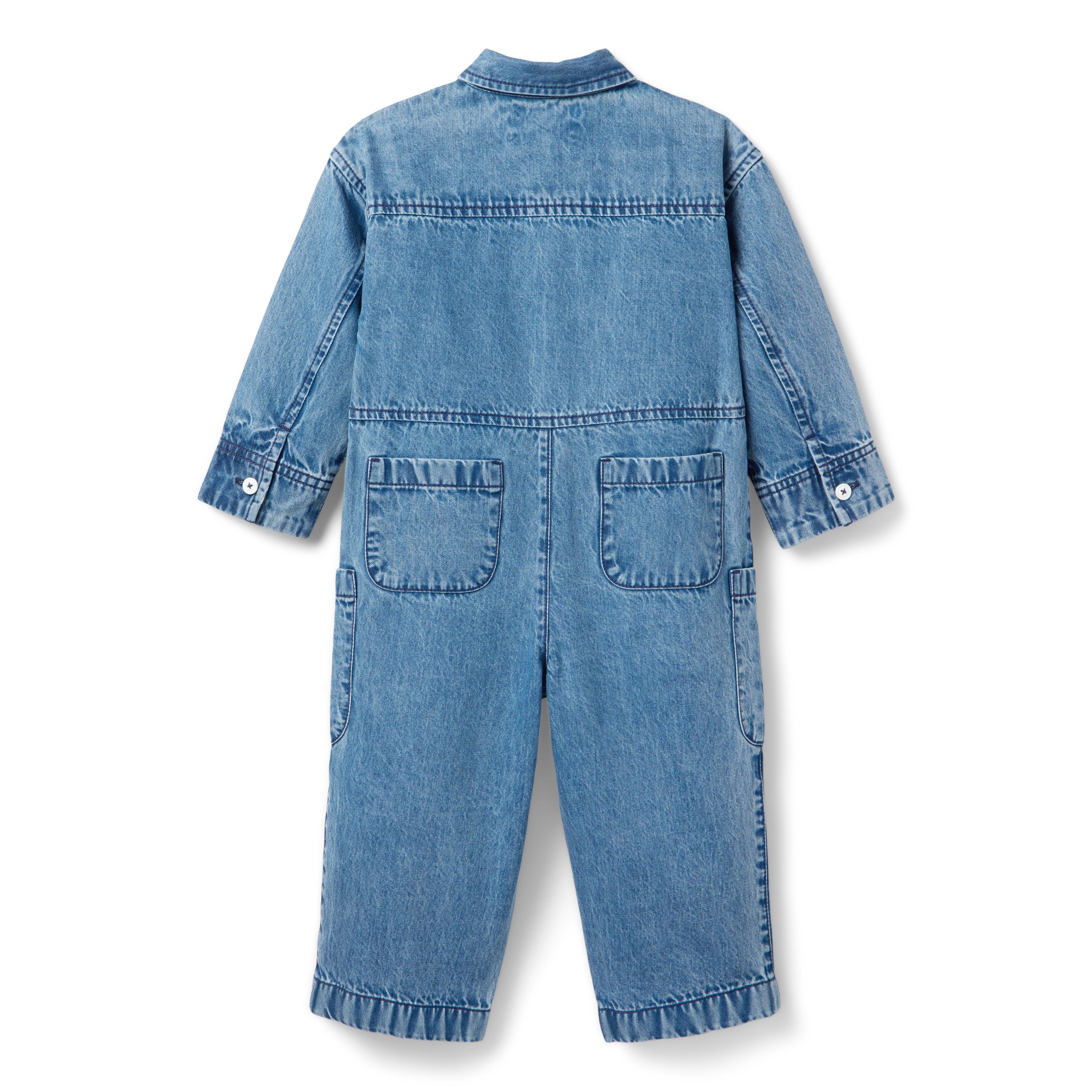 HATCH X Janie and Jack Denim Jumpsuit image number 1