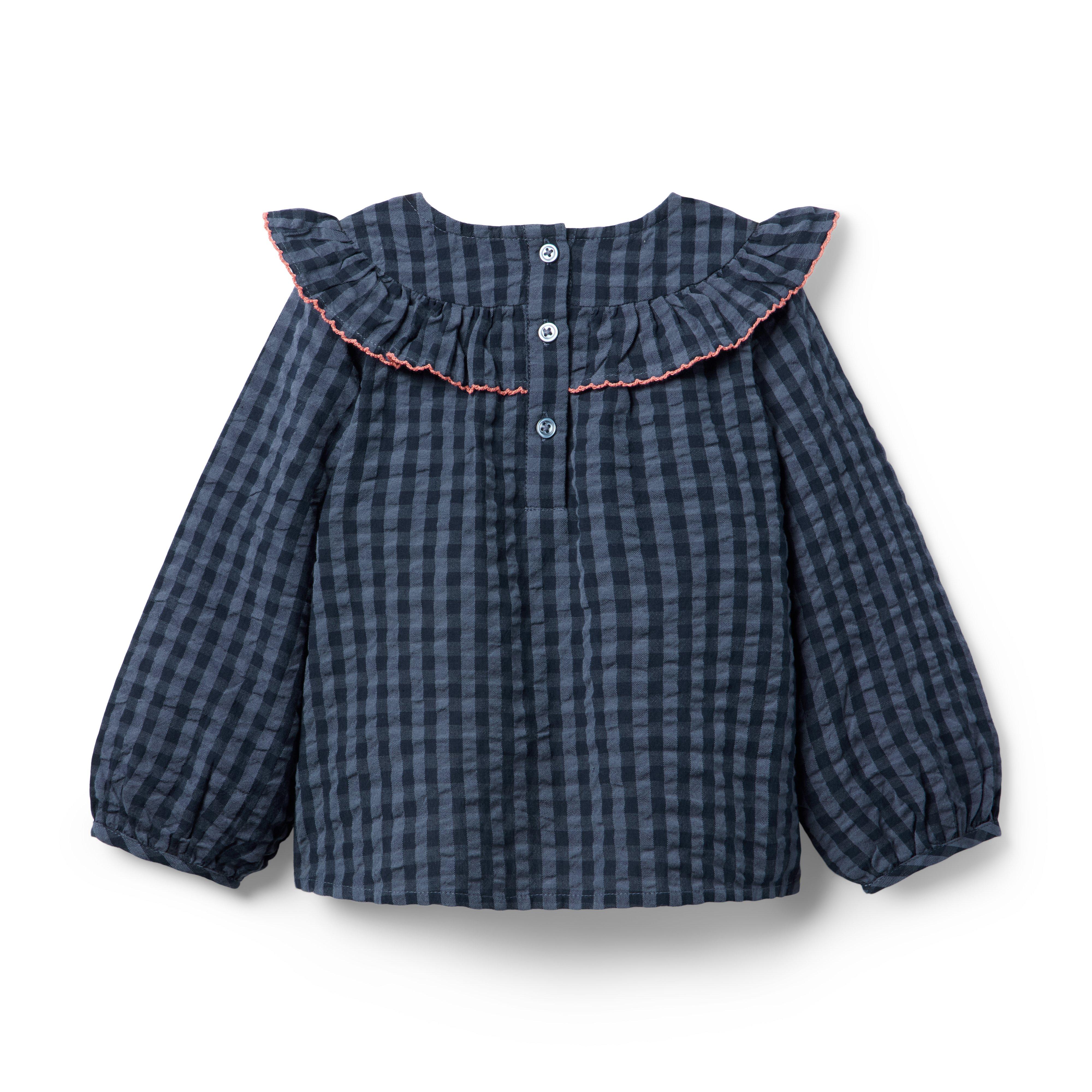 HATCH Collection X Janie And Jack Gingham Ruffle Top image number 1