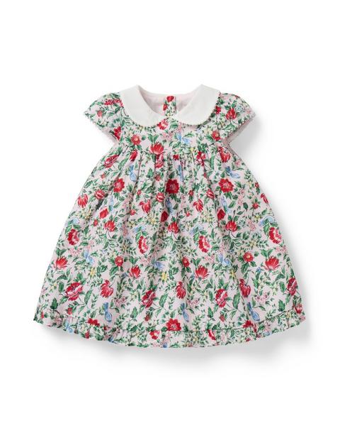 Baby Ditsy Floral Collared Dress