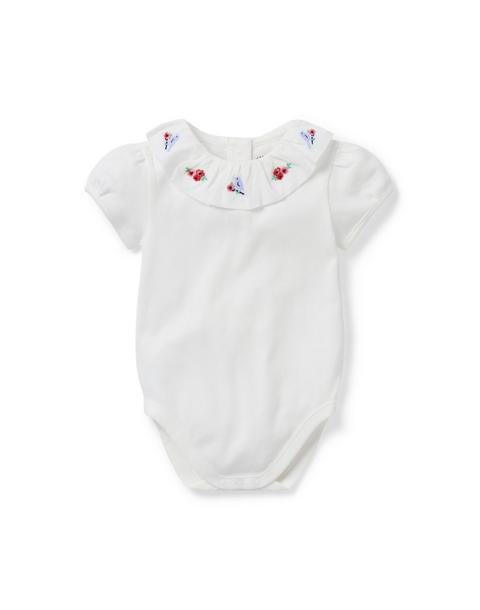 Baby Embroidered Collar Bodysuit