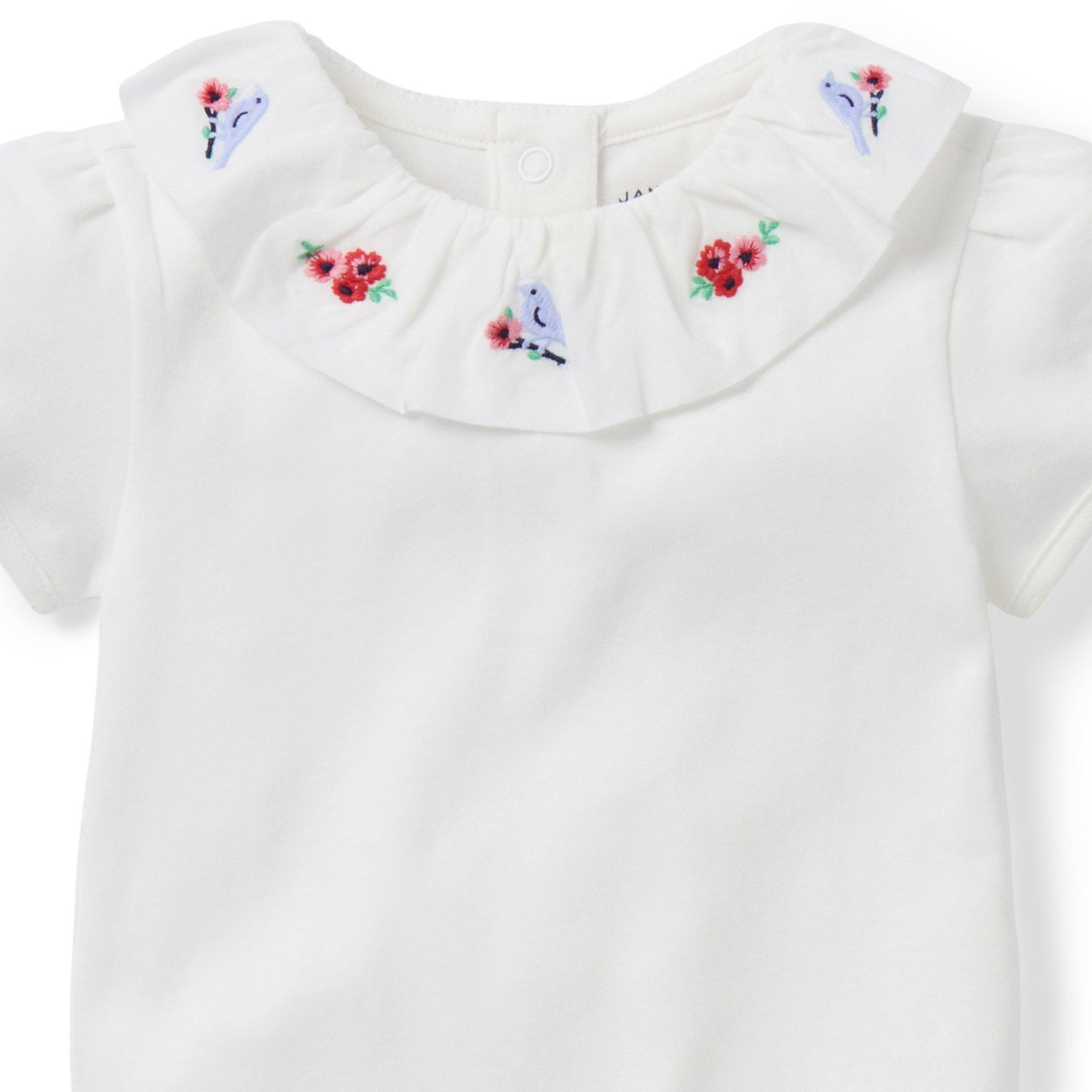 Baby Embroidered Collar Bodysuit image number 1