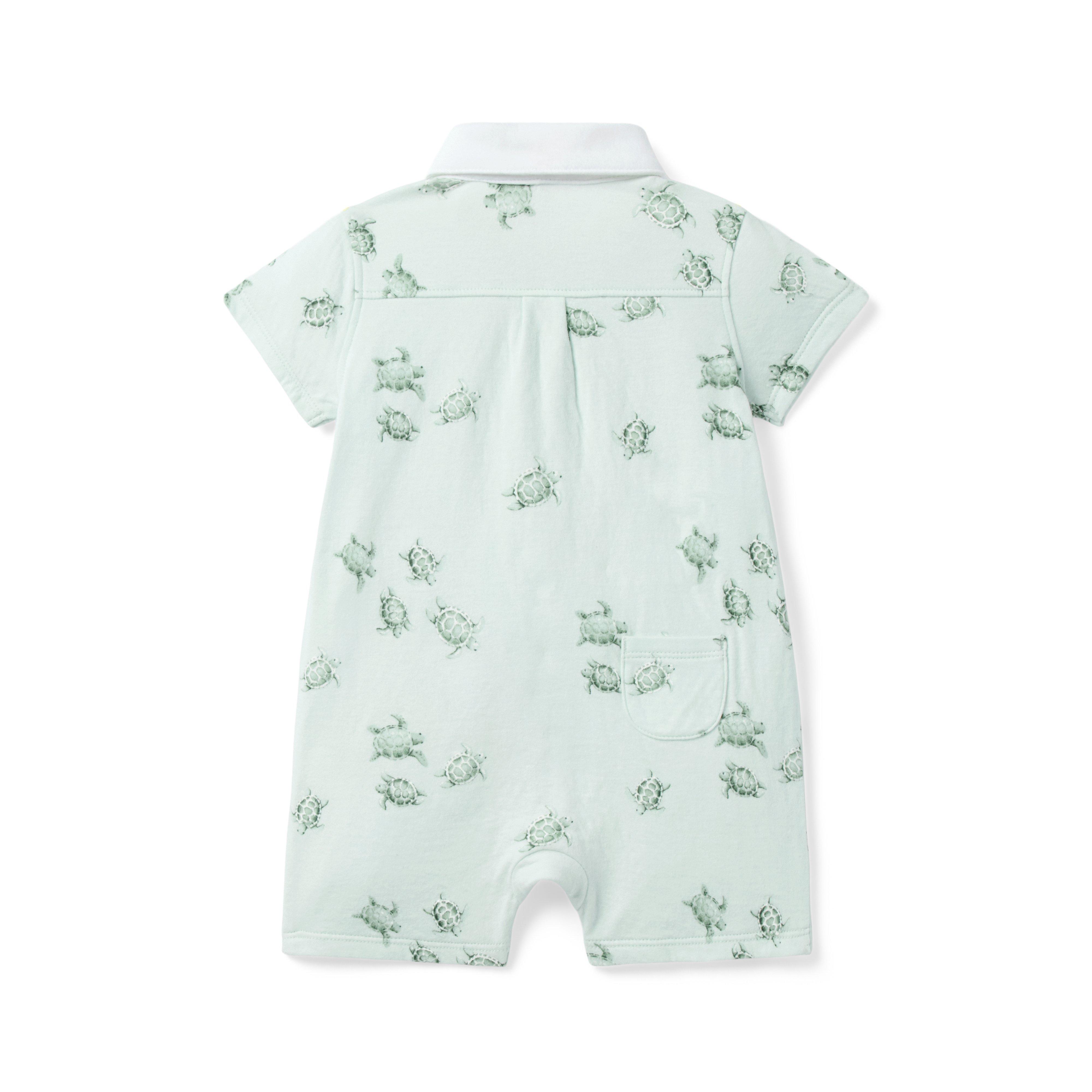 Baby Turtle Collared Romper image number 2