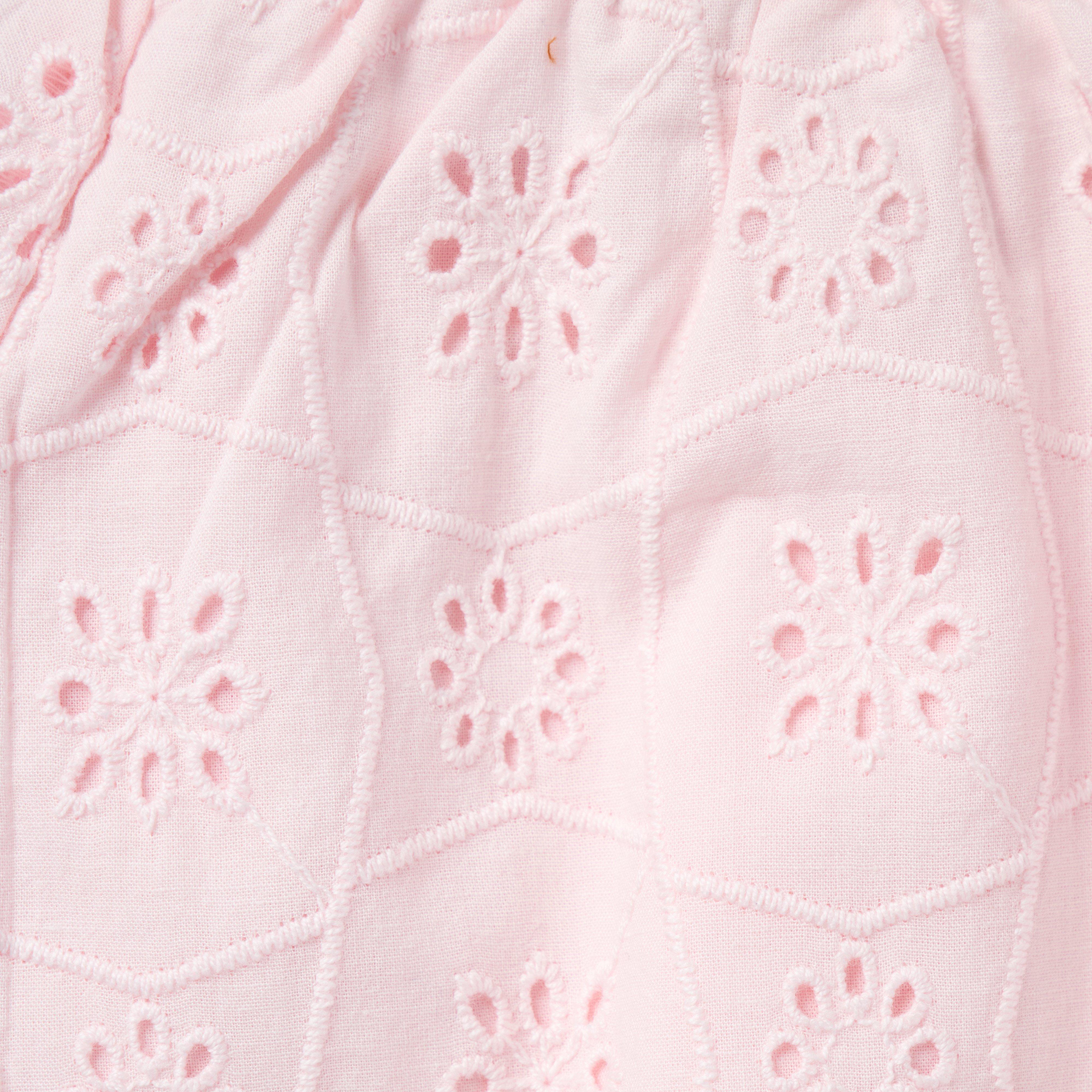 Baby Floral Eyelet Romper image number 1