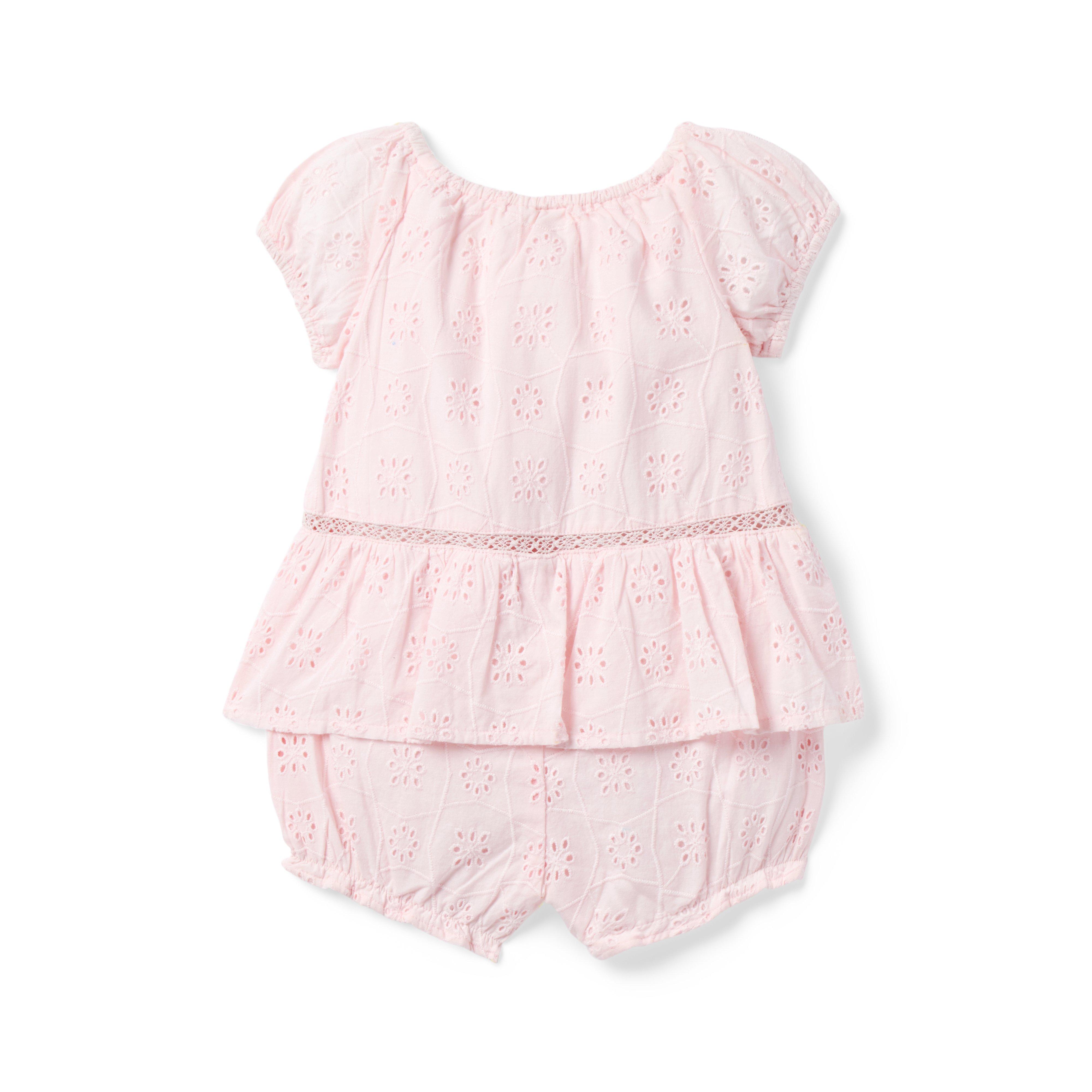Baby Floral Eyelet Romper image number 2