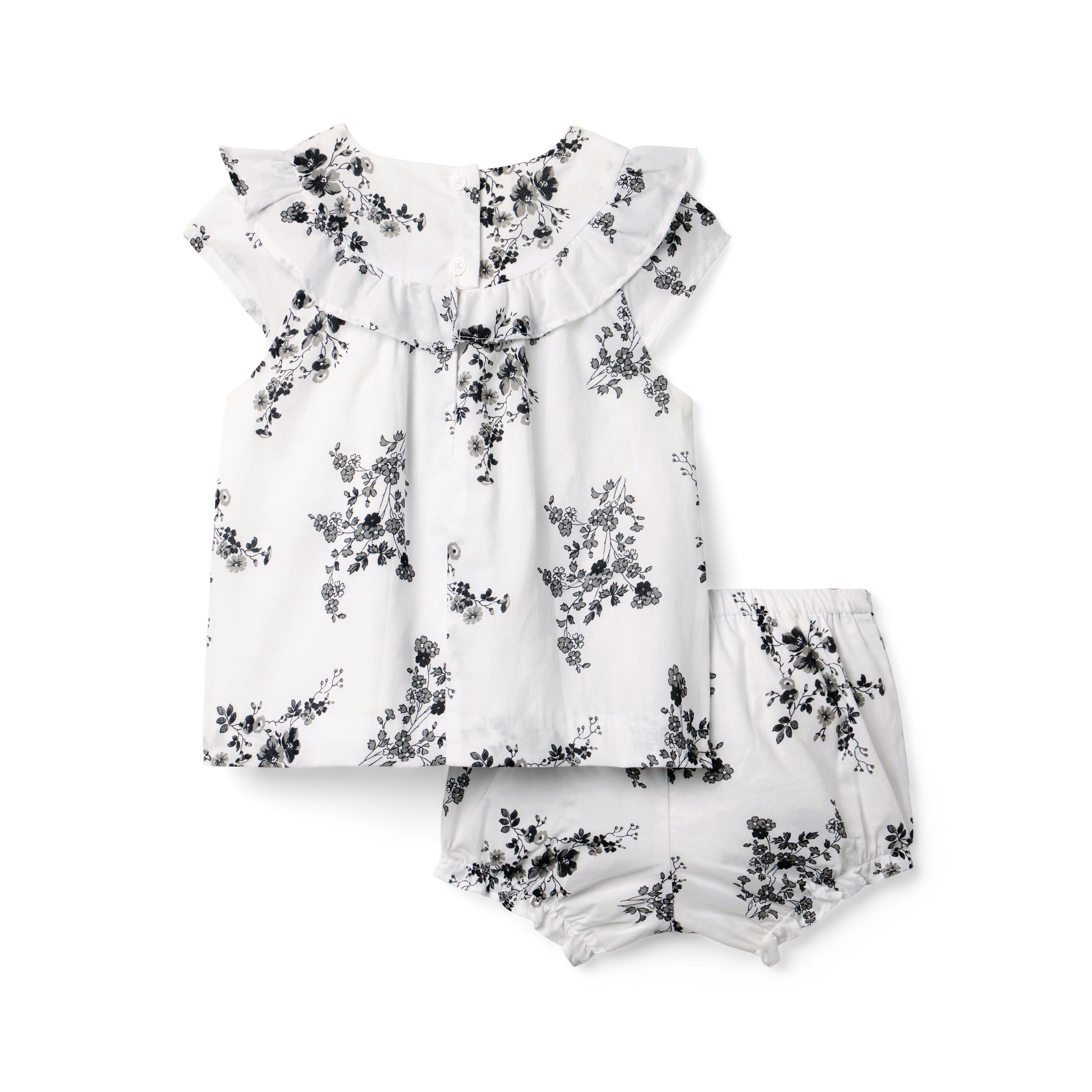 Baby Floral Ruffle Matching Set image number 2