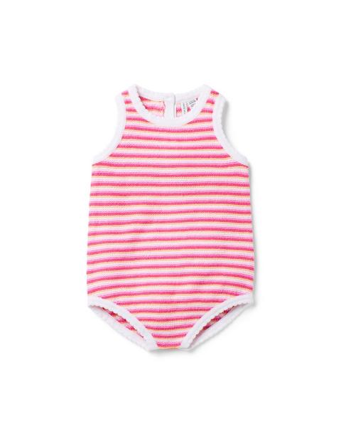 Baby Striped Sweater Romper