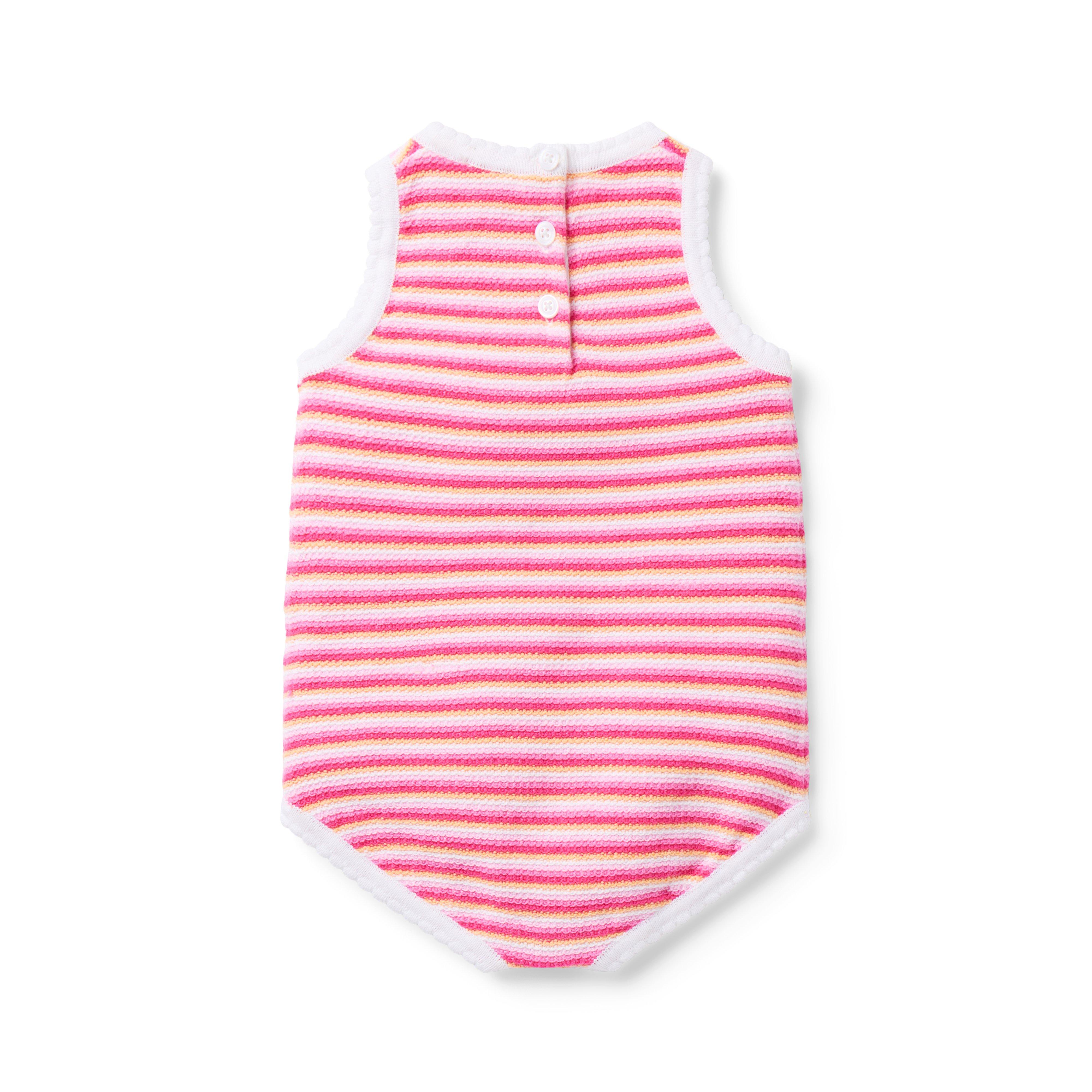 Baby Striped Sweater Romper image number 2