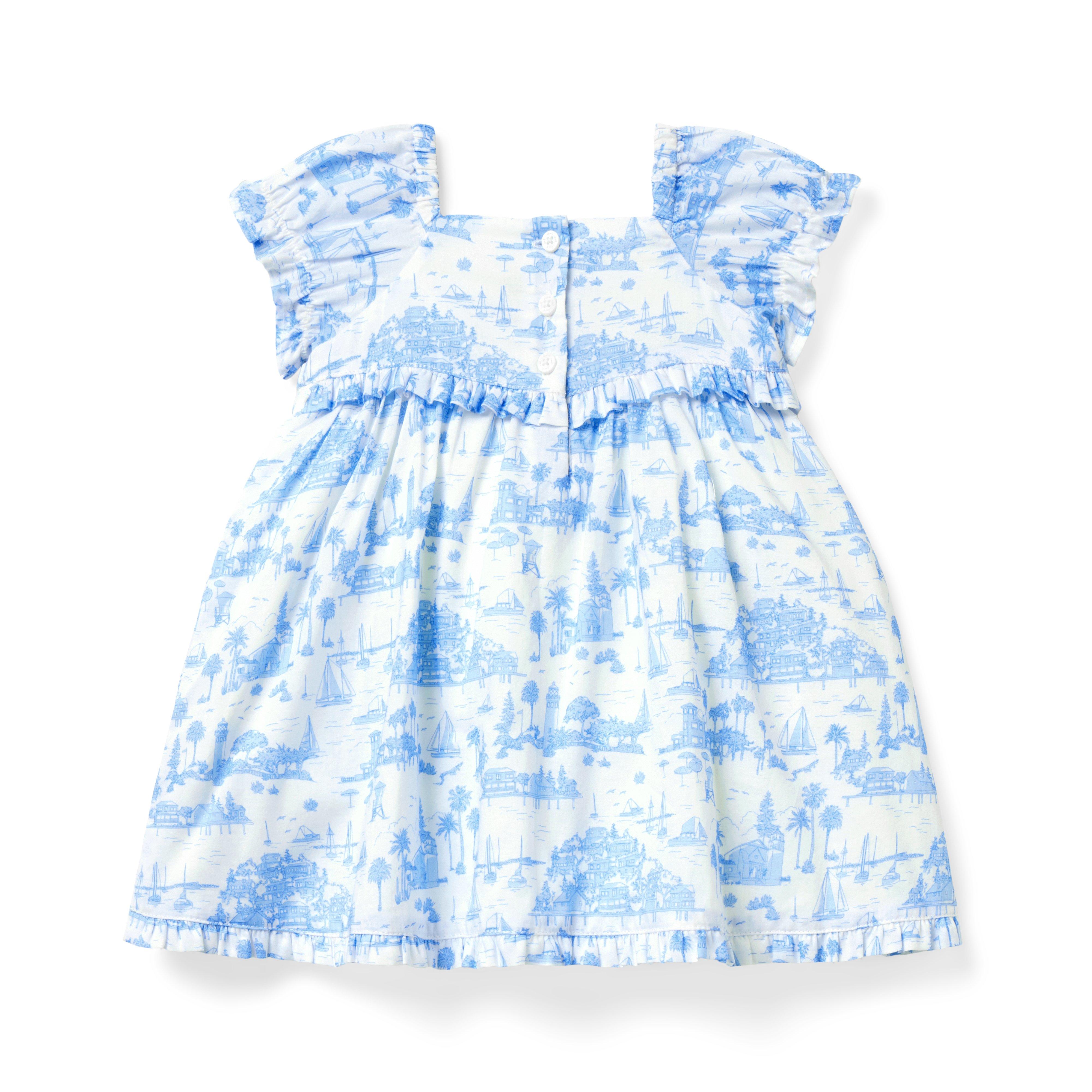 Baby Island Toile Ruffle Dress image number 2
