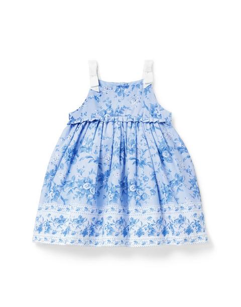 Baby Floral Border Print Dress