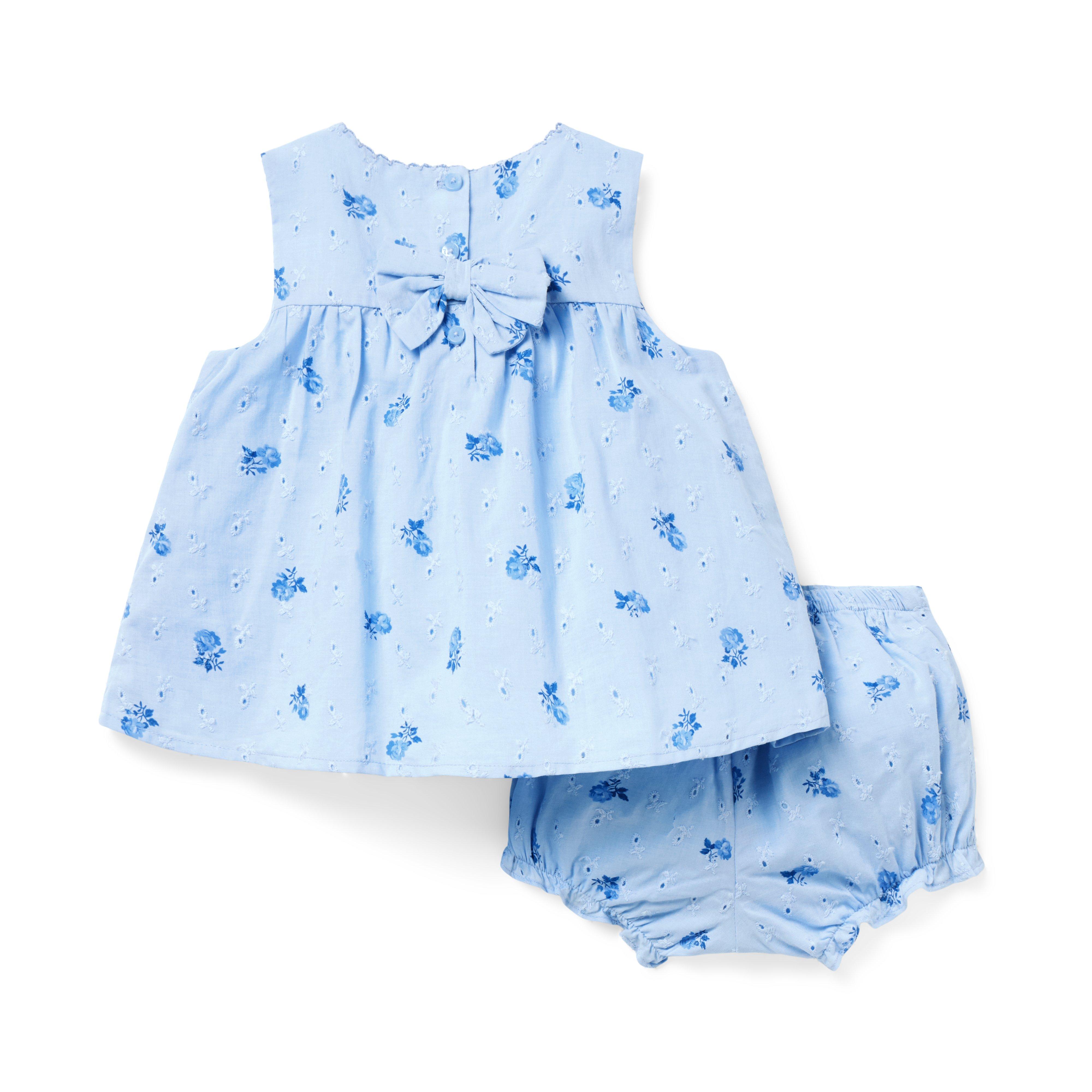 Baby Floral Eyelet Matching Set image number 2