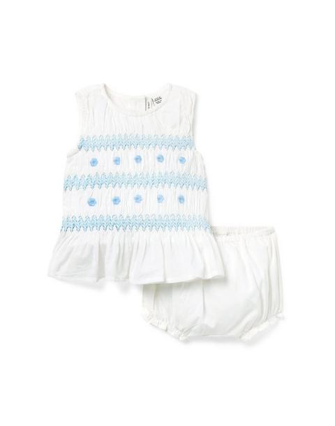 Baby Floral Smocked Matching Set