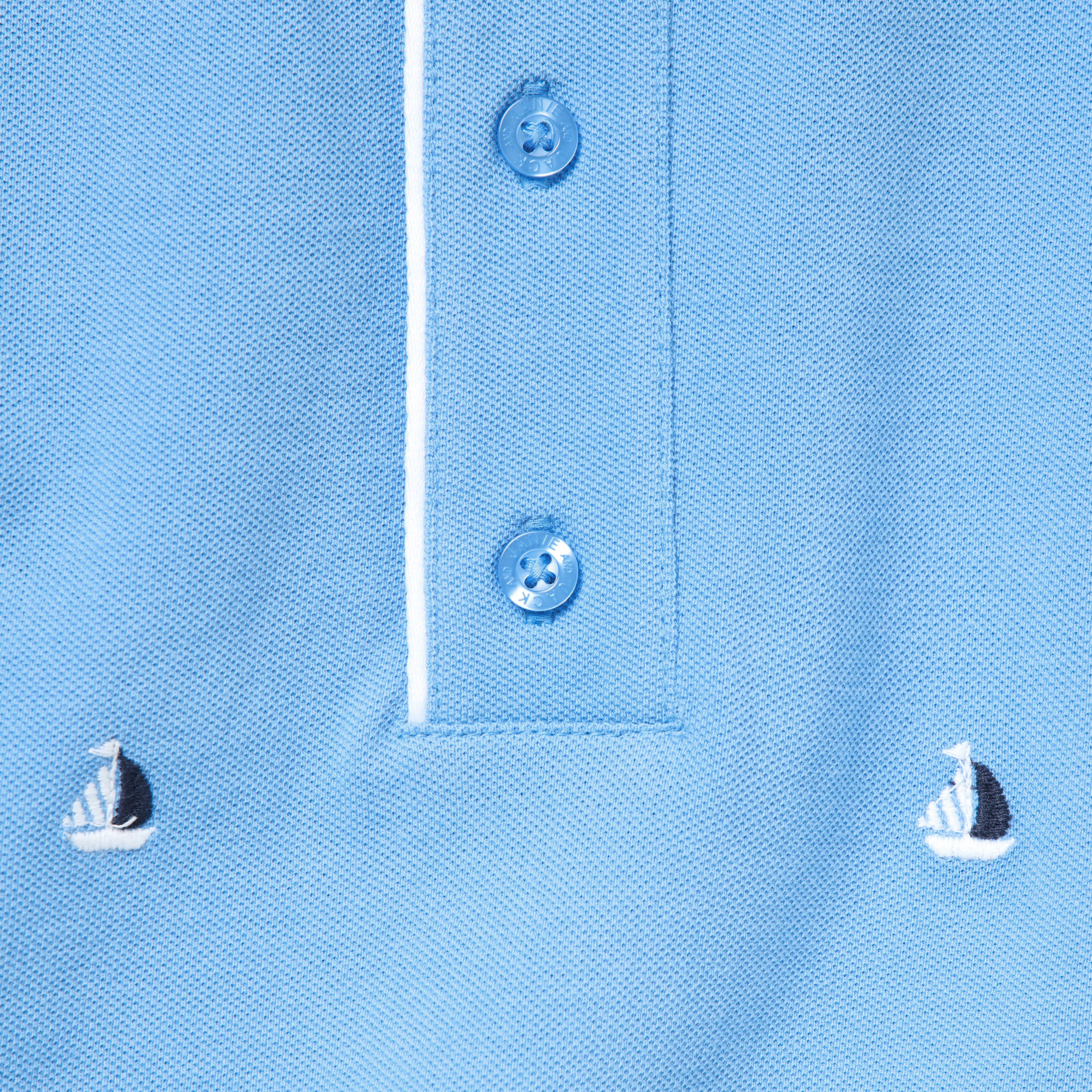 Baby Embroidered Sailboat Romper image number 1