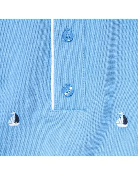 Baby Embroidered Sailboat Romper