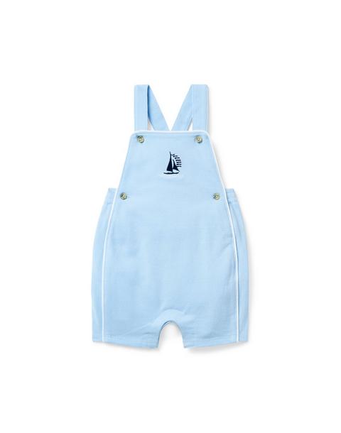 Baby Embroidered Sailboat Overall