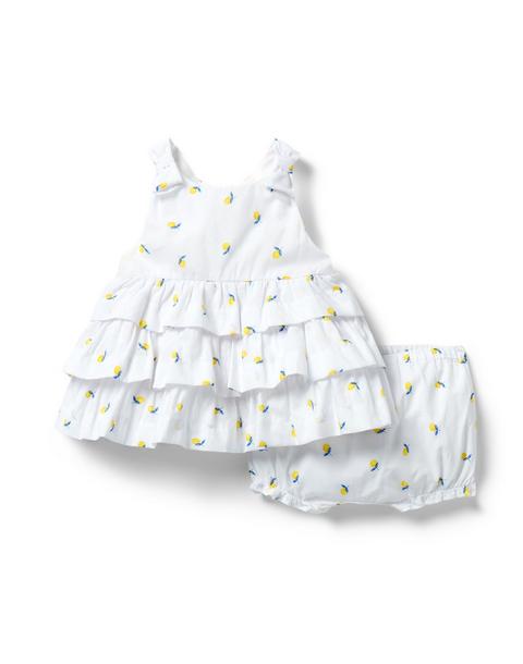 Baby Lemon Ruffle Matching Set
