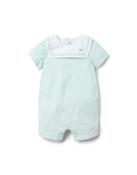 Baby Striped Sailor Romper