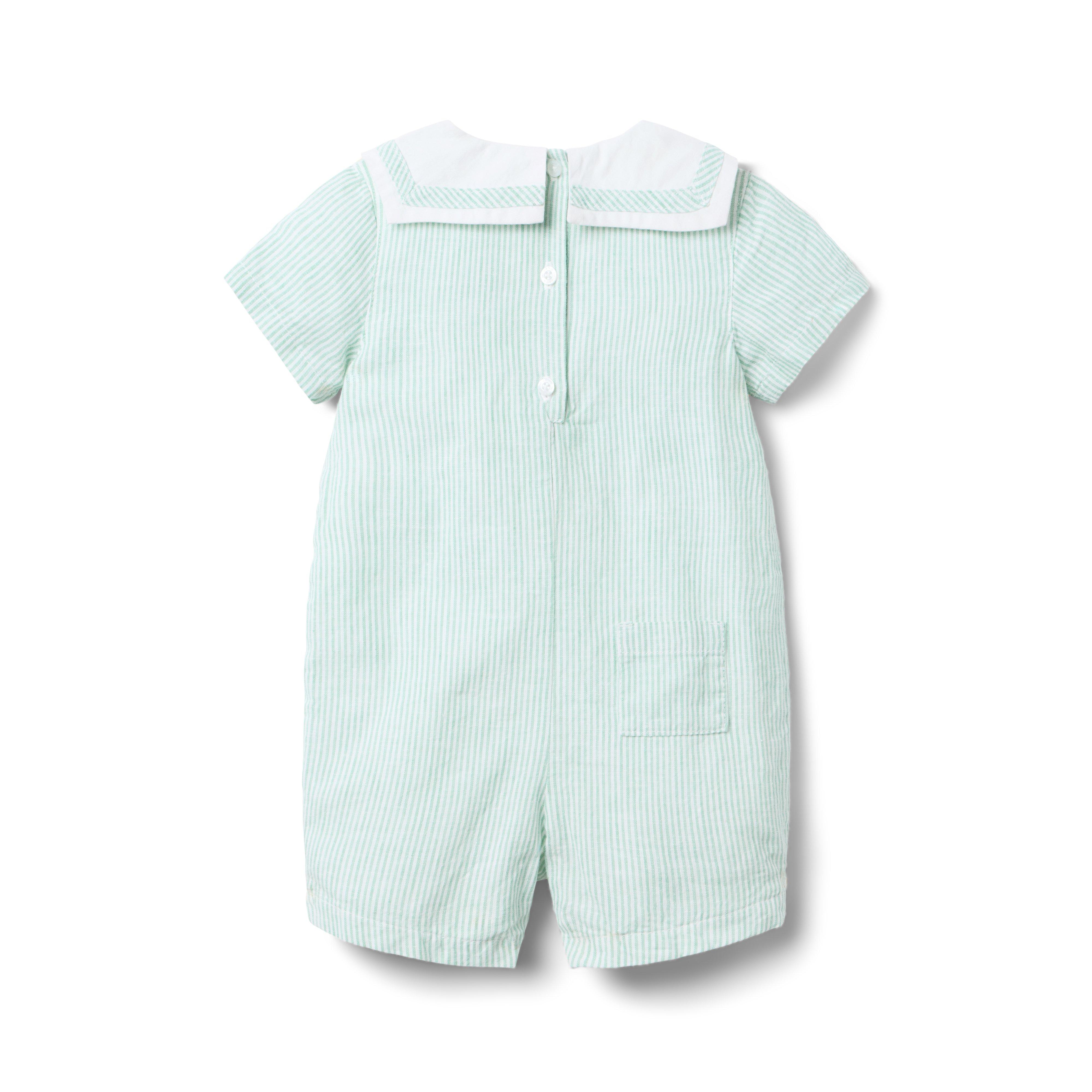 Baby Striped Sailor Romper image number 2