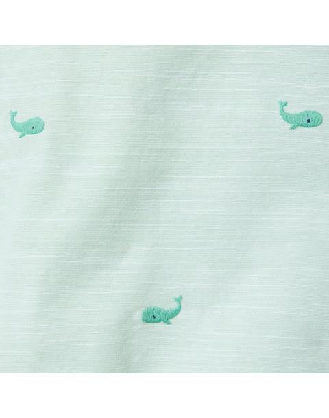 Baby Embroidered Whale Overall