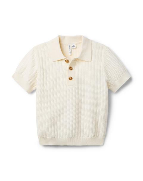 Textured Knit Polo
