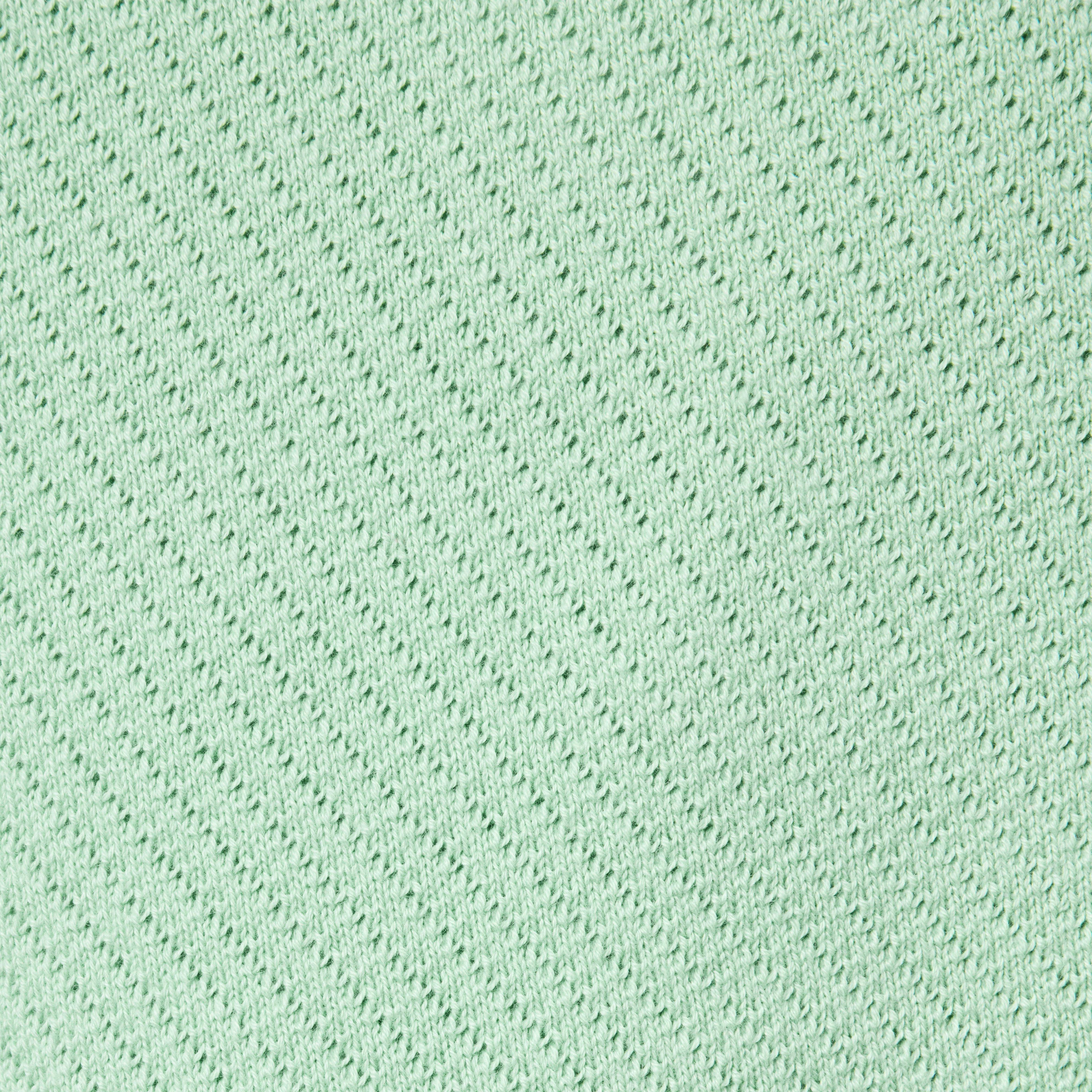 Relaxed Collar Textured Knit Polo  image number 1