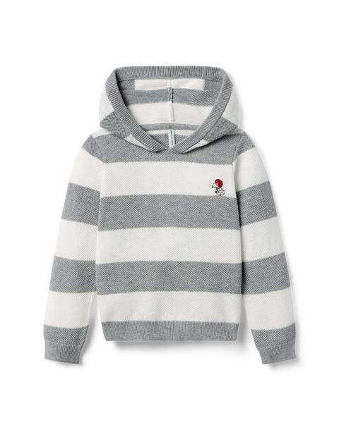 PEANUTS™ Snoopy Striped Hooded Sweater