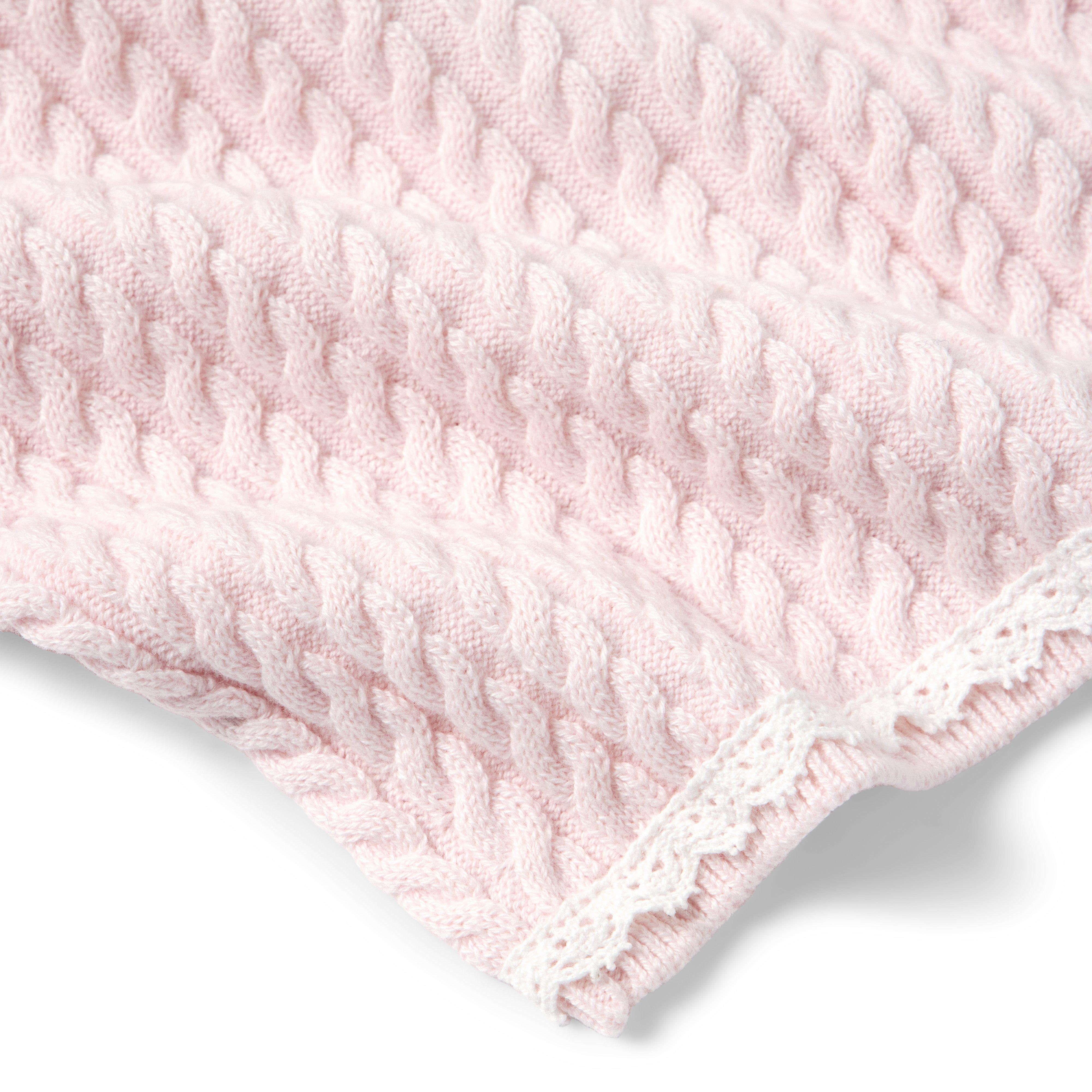 Baby Lace Trim Cable Knit Cardigan image number 1