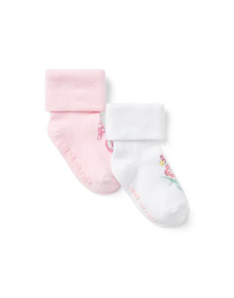 Baby Seahorse And Floral Sock 2-Pack