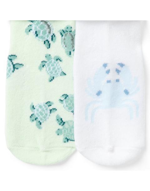 Baby Turtle And Crab Sock 2-Pack