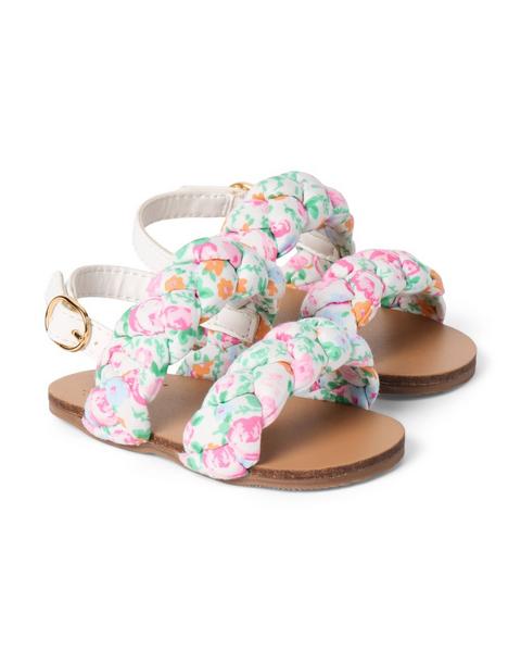 Baby Ditsy Floral Braided Sandal