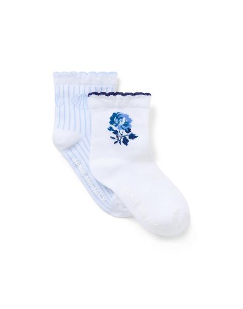 Baby Seashell And Flower Sock 2-Pack
