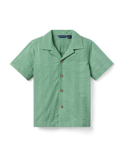 The Eyelet Stripe Cabana Shirt