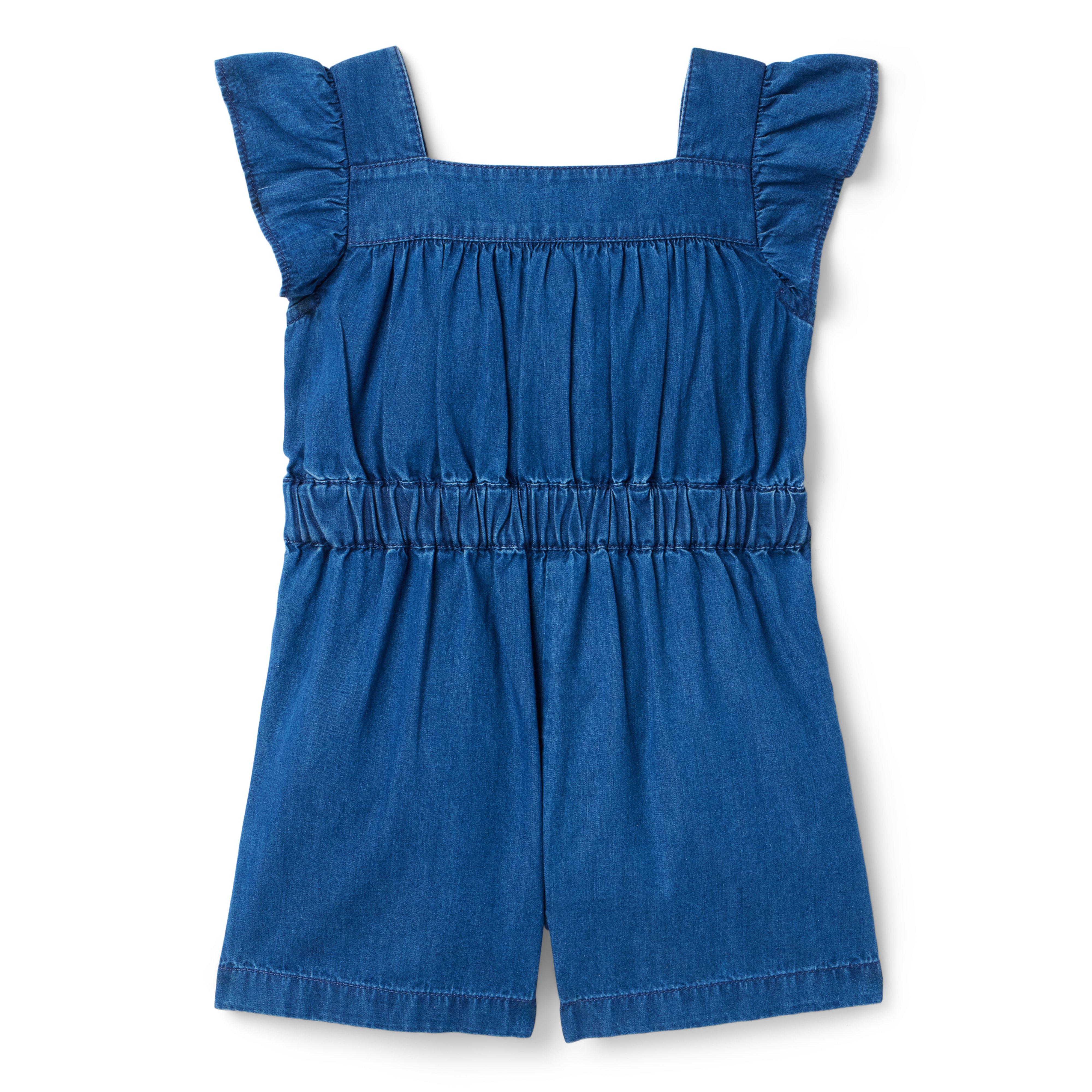 Chambray Pintuck Romper image number 1