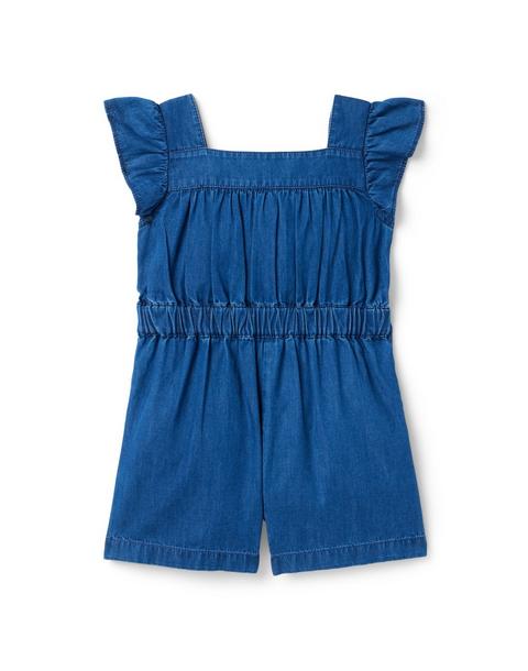 Chambray Pintuck Romper