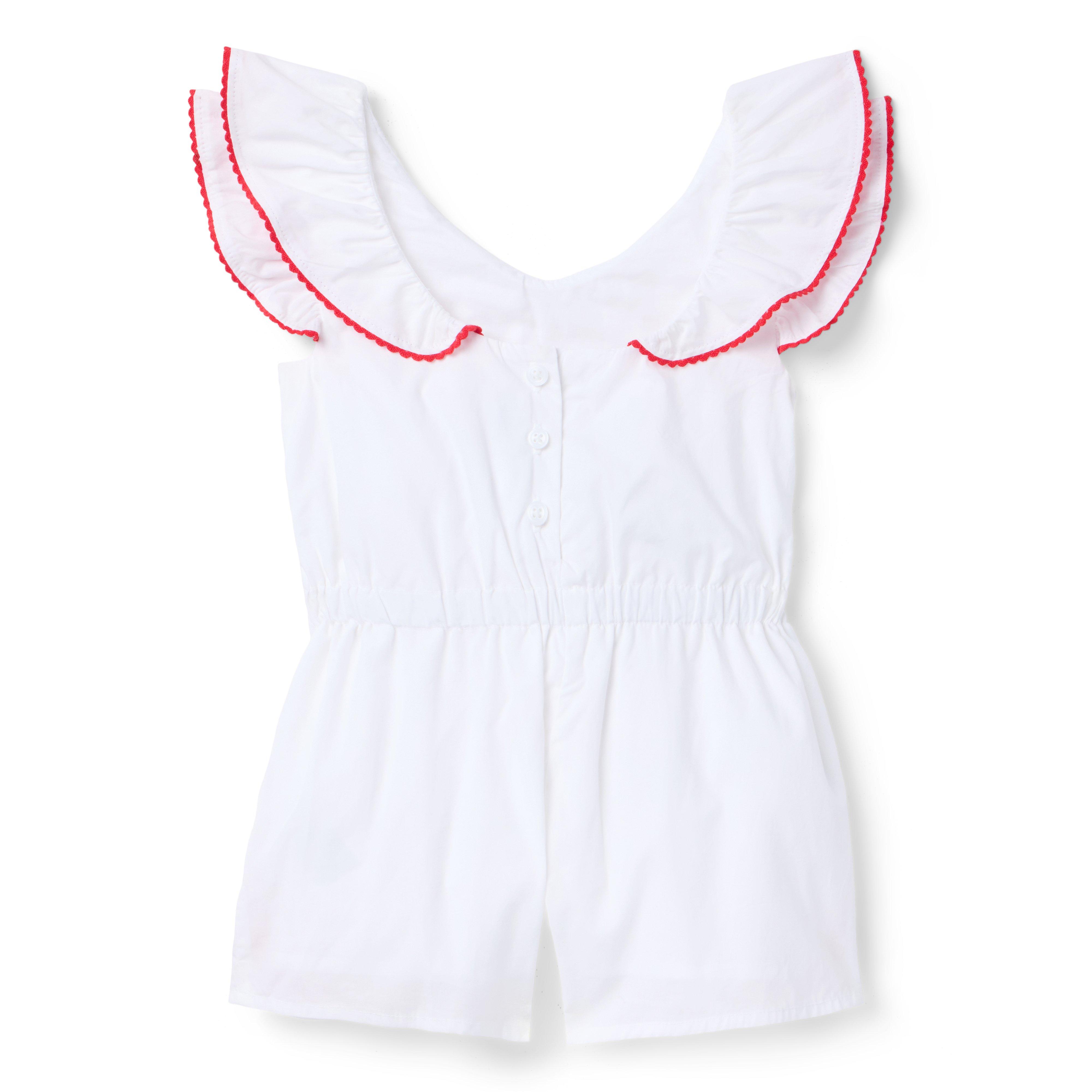 Embroidered Paisley Romper image number 2