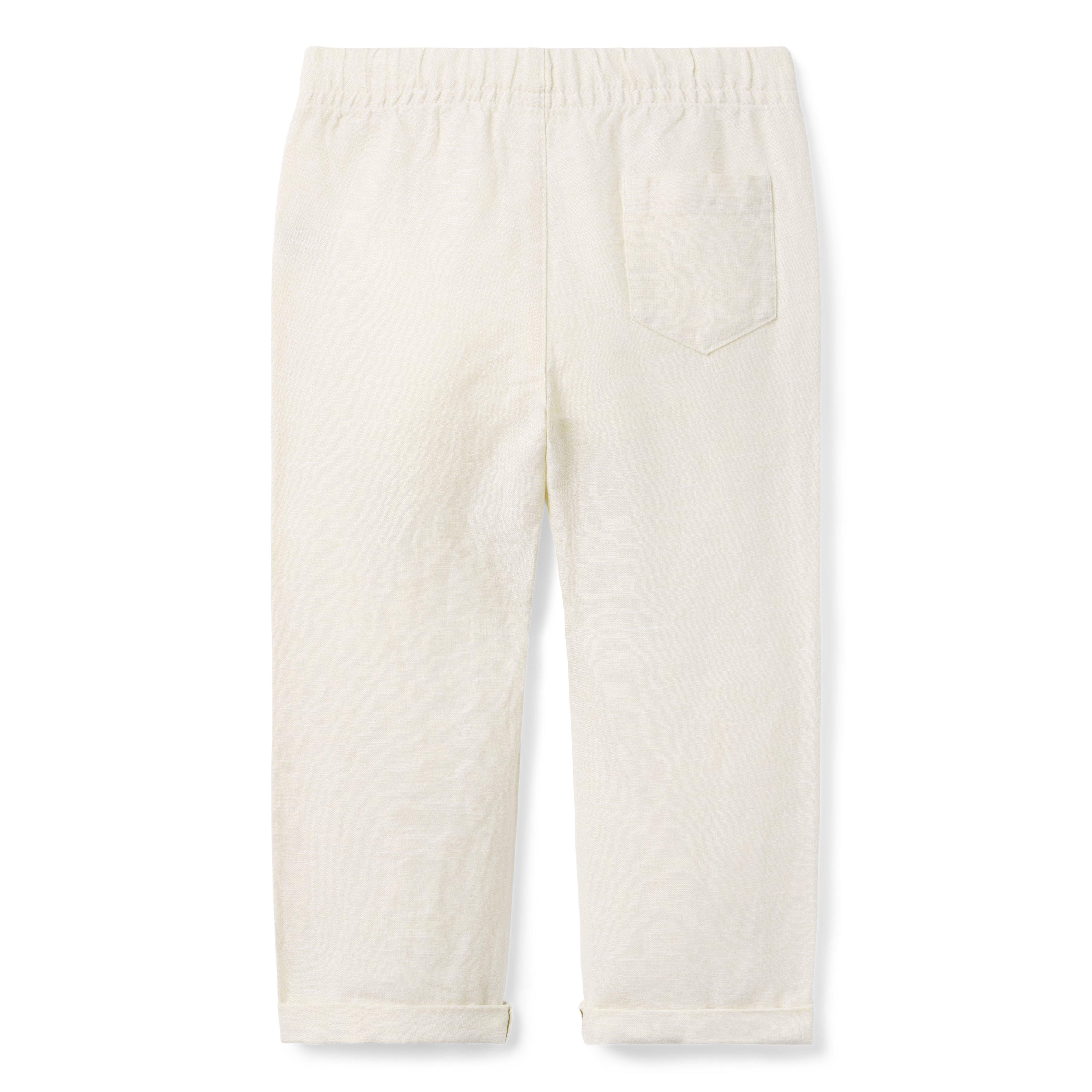 Relaxed Linen-Cotton Cuffed Pant image number 1